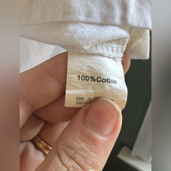 SHEIN- white button up blouse. Will be streamed before shipping. Small fit - Picture 2 of 6